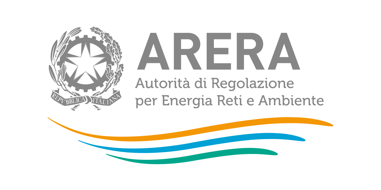 Logo ARERA, Autorità di Regolazione per Energia Reti e Ambiente